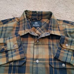 Flylow Handlebar Tech Flannel Mens Small Quick-Drying Snap Shirt